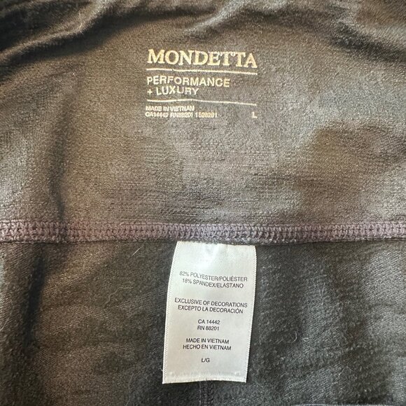 Mondetta Black Patterned Leggings - L - Picture 4 of 4